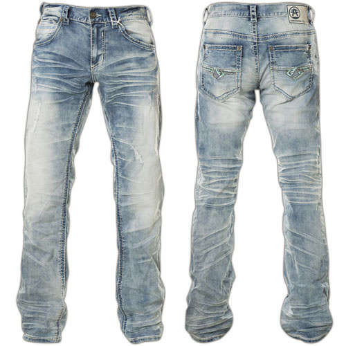 American Fighter Jeans Heritage Camo Trenton with faux leather details