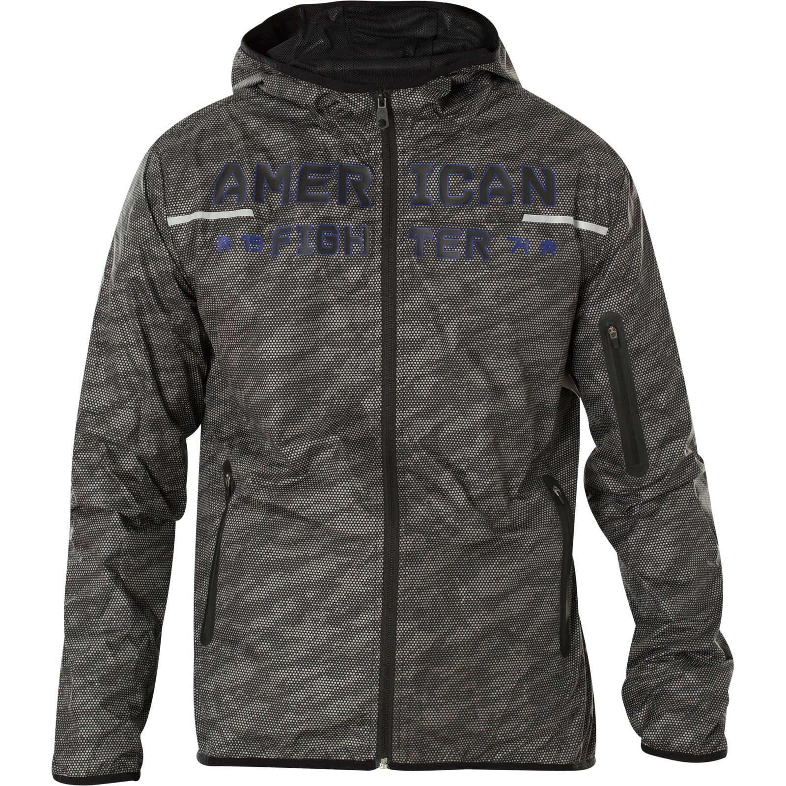 American Fighter by Affliction Wind jacket with reflecting stripes