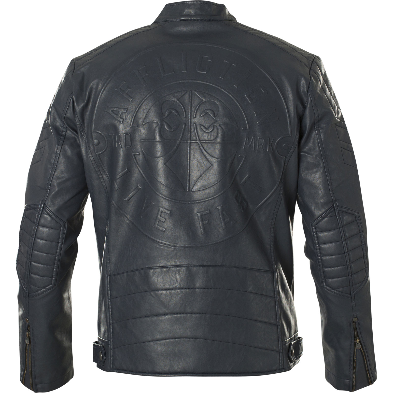 Affliction Liberty Jacket Faux leather jacket with patches