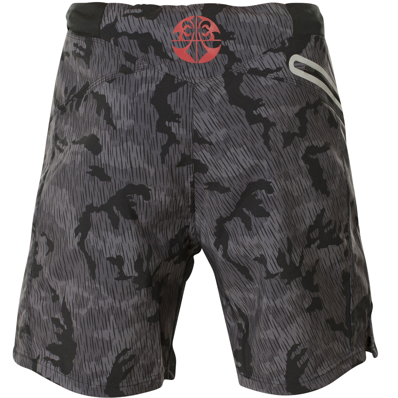 Affliction Shorts Hammer Fist with fabric insertions and small patch