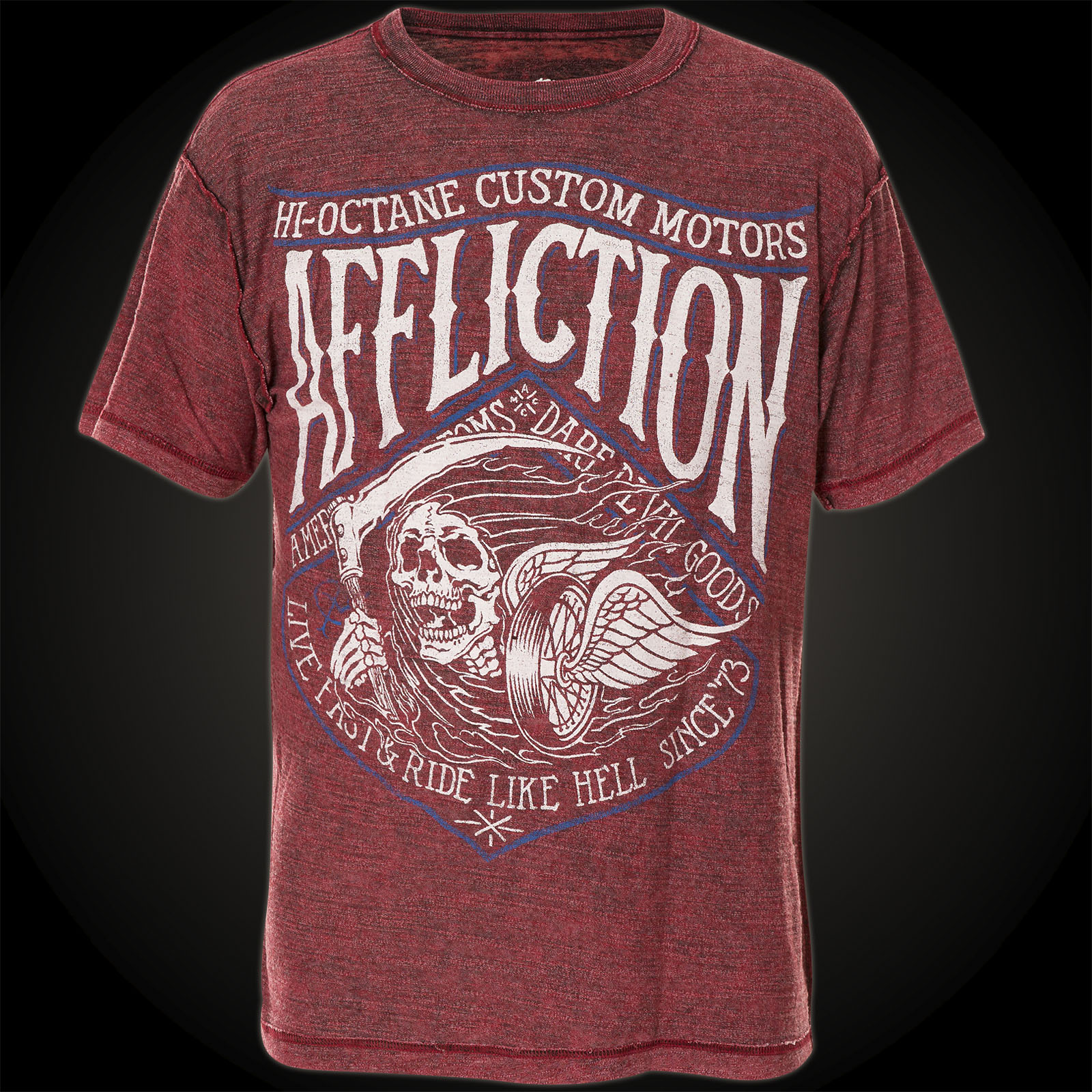 Affliction Desert Fox T-Shirt Print with an ornamented Native American head
