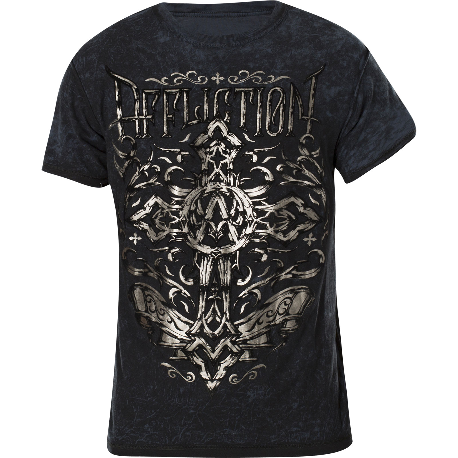 Affliction Chained Eagle Rev. T-Shirt with an ornamented skull