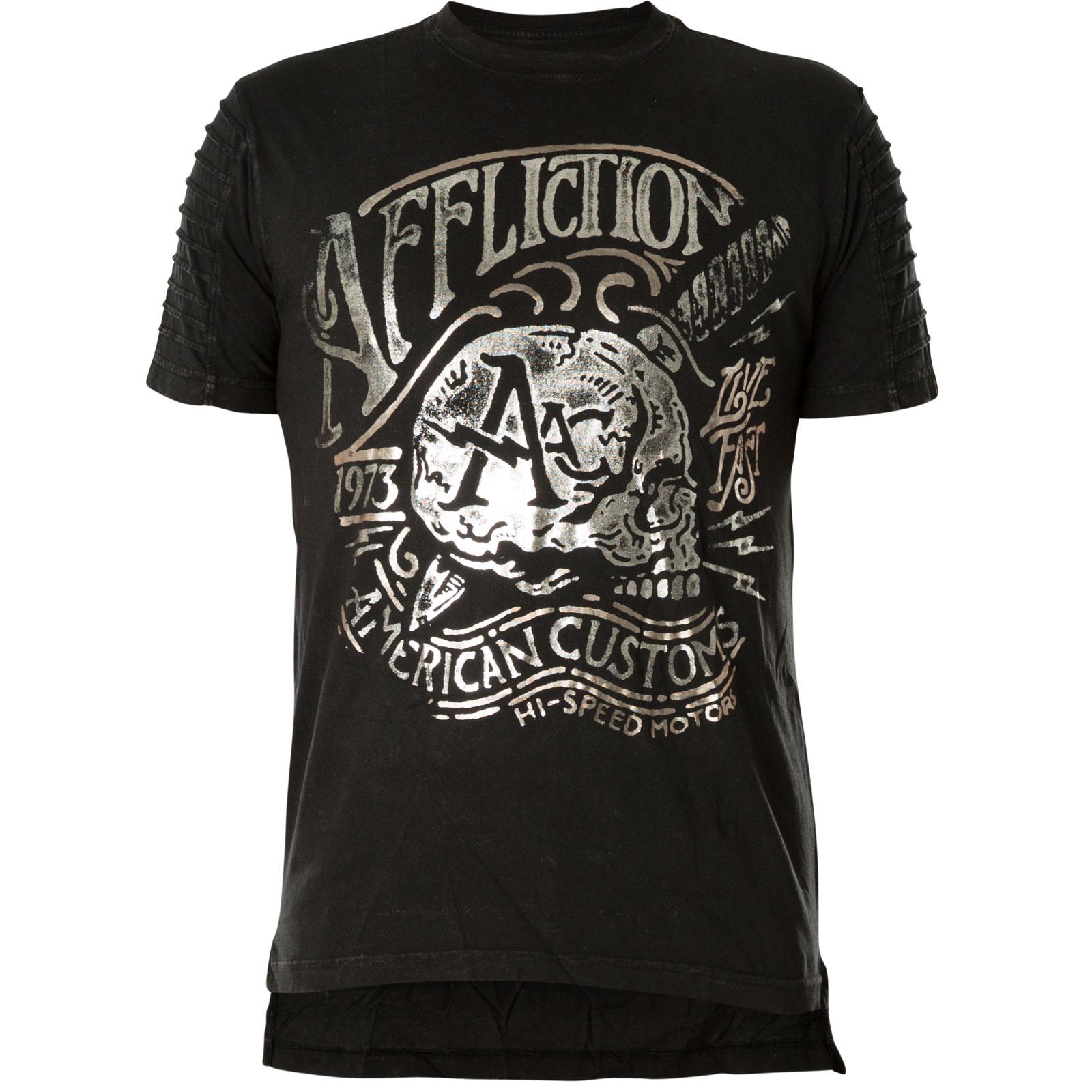 Affliction AC Deep Cut Print of a skull with lettering