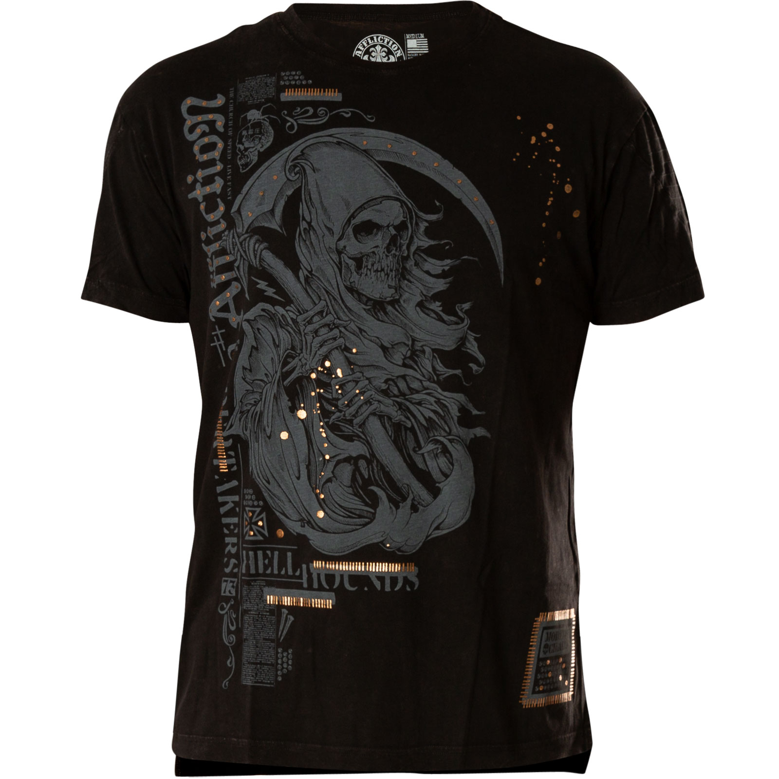 Affliction Modern Chaos T-Shirt Print of a reaper