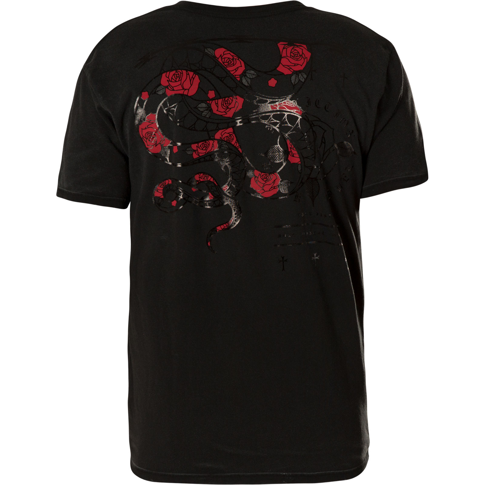 Affliction Venomous T-Shirt featuring a snake and roses