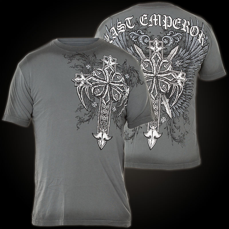 Affliction The Pain T-Shirt - Shirt with large, highly detailed pri