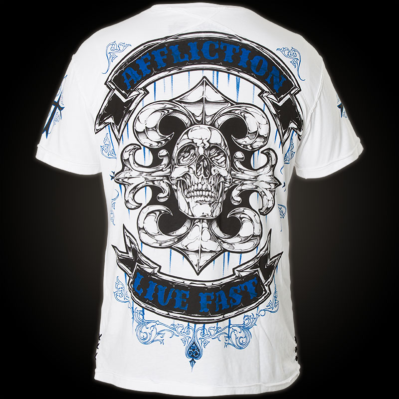 Affliction Borders T-Shirt - Shirt with large, elaborate print designs