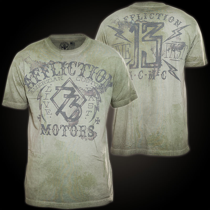 Affliction T-Shirt AC Explosion with lettering
