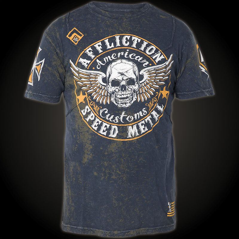 Affliction Crusaders T-Shirt - Shirt with large highly detailed print ...