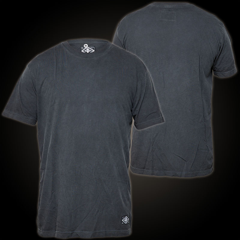 Affliction T-Shirt Standard in Dark Grey - T-Shirt with a patch