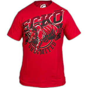 Ecko Unltd. T-Shirt Rhino Banner. Red T-Shirt features large print ...