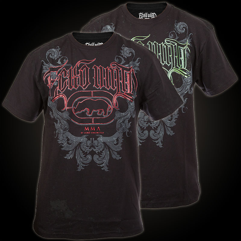 Ecko Unltd. MMA T-Shirt Regal. Black T-Shirt features a Screen Print ...