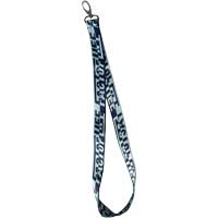 Lanyard with logo lettering    Fact of Life Lanyard SB-02  in grey/mint  Lanyard  Large logo lettering  Rotatable carabiners  Authentic Fact of Life lanyard