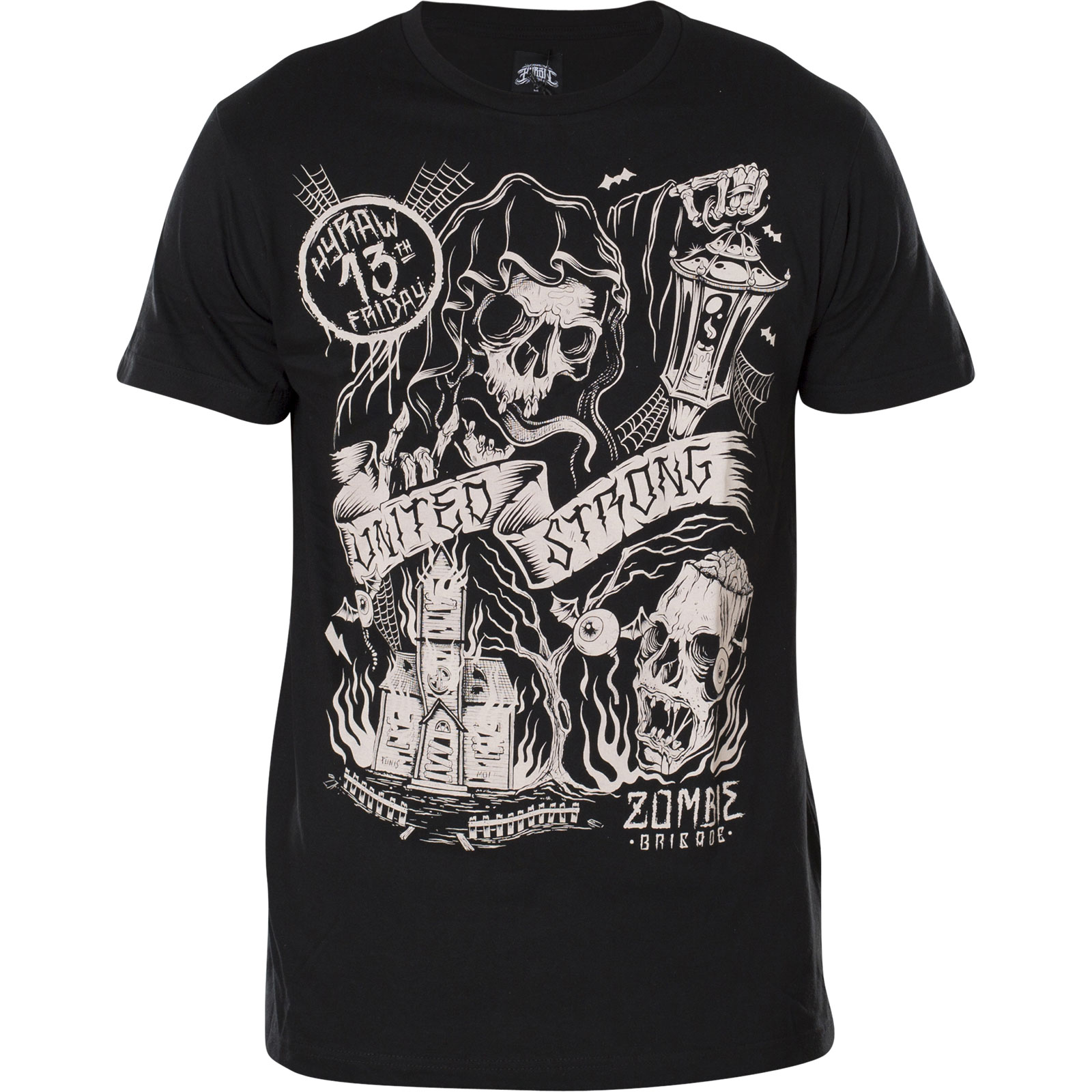Hyraw T-Shirt Zombies in black with zombies