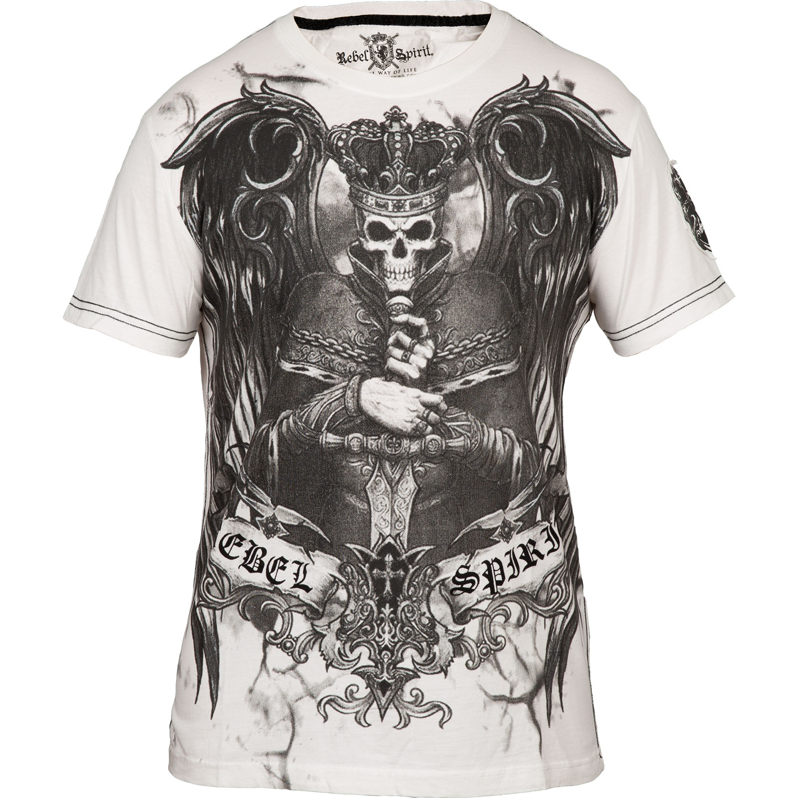 Rebel Spirit - Rebel Spirit T-Shirt SSK 121431 with large Print Designs ...
