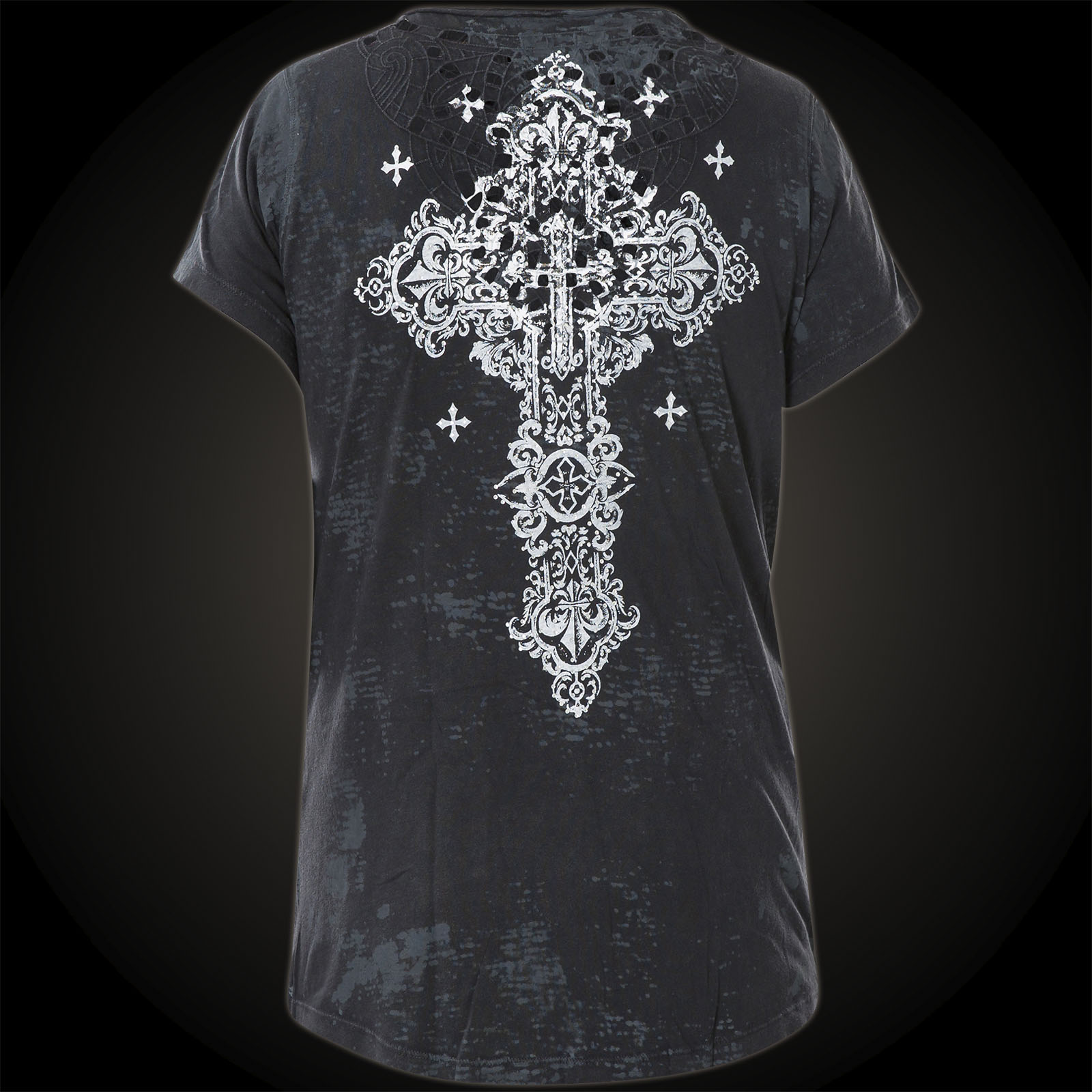 Affliction T-Shirt Romanesque with a large cross