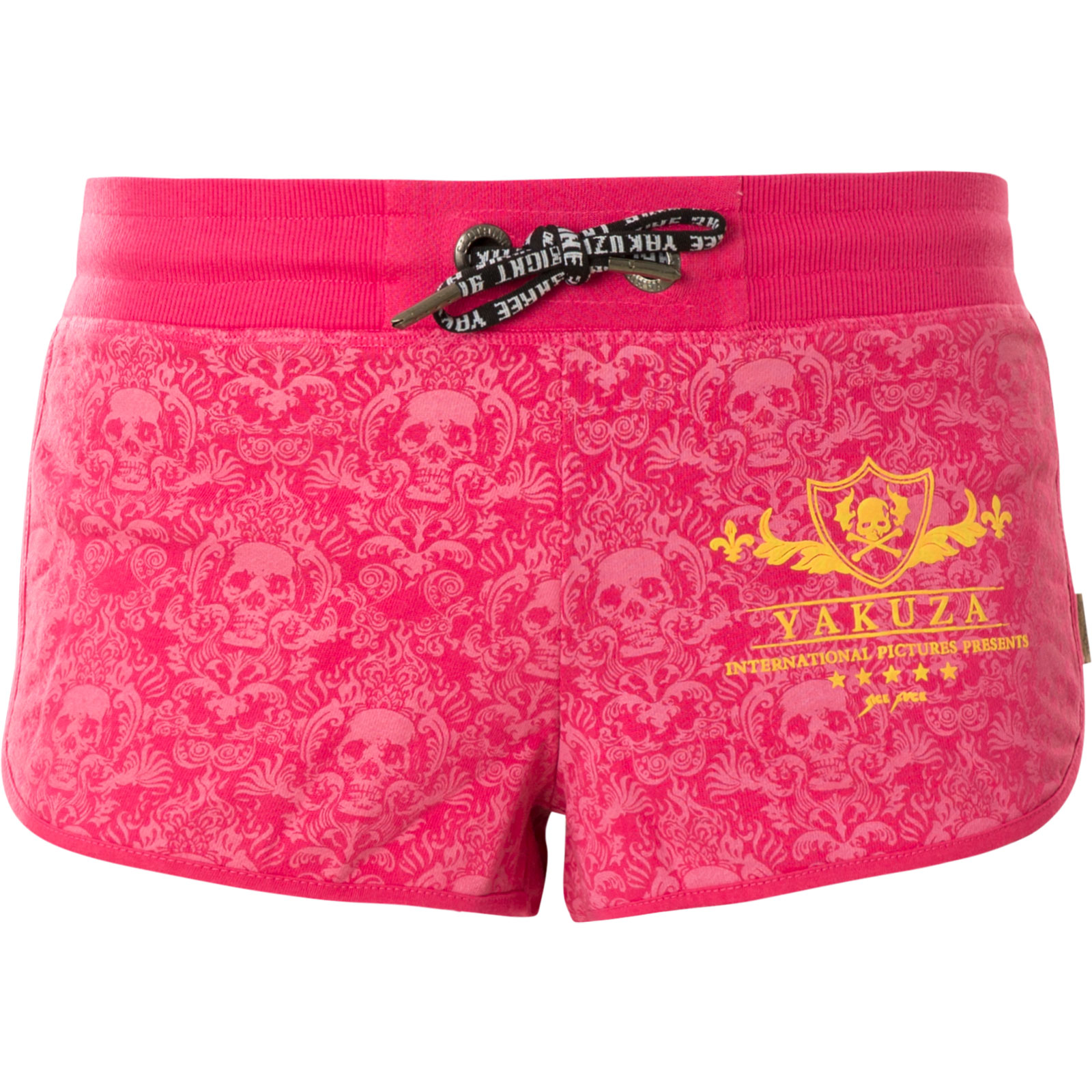 YAKUZA Shorts Crests Sweat GSSB-14130 Rose Red Damen