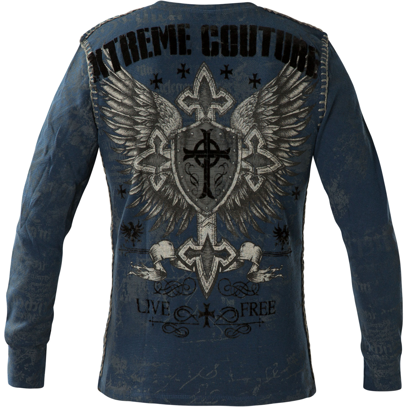 Xtreme Couture by Affliction Thermal Pro Faith Print with large cross