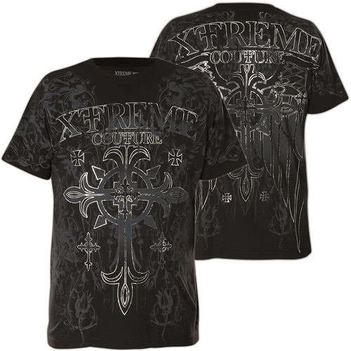 Xtreme Couture T- Shirt Brutal Faith with a large cross