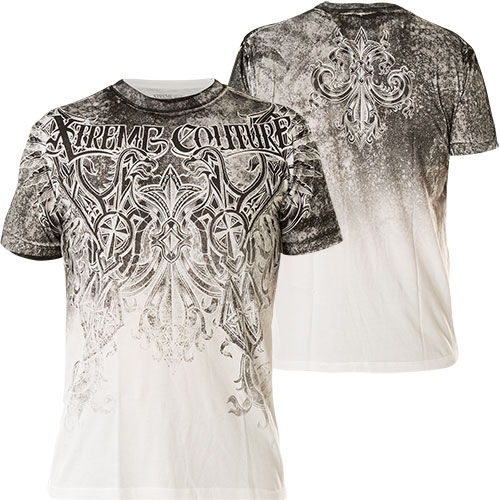 Xtreme Couture T- Shirt Southpaw with a crest and fleur de lis