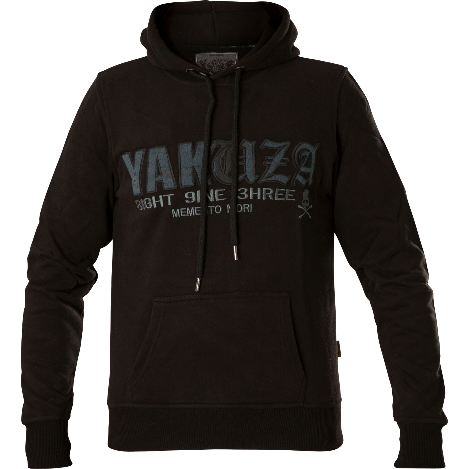 Yakuza Denim Logo Hoodie HOB-13053 with patches and lettering