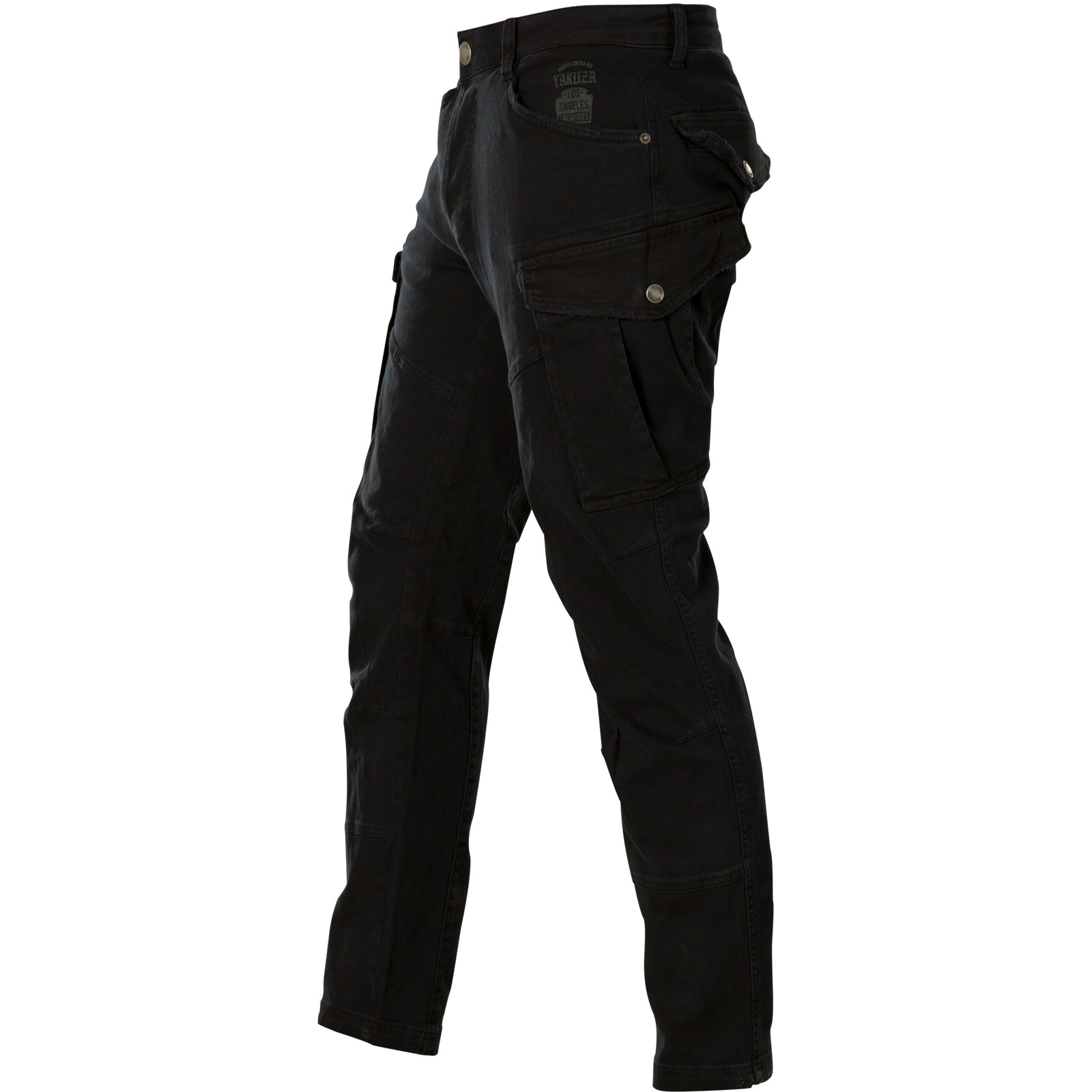 Yakuza Core Cargo Pants CPB-15010 in black with a small prints