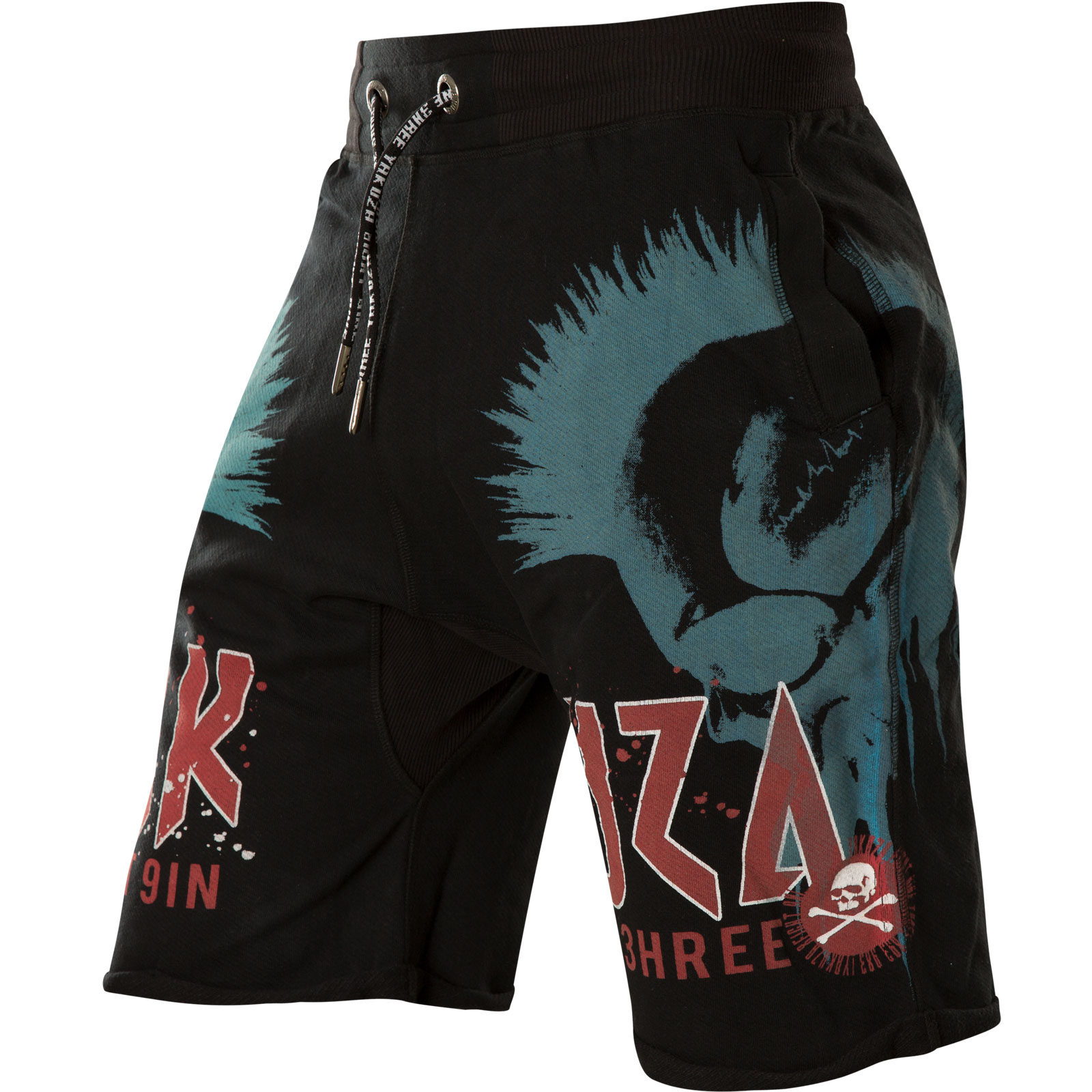 Yakuza Shorts Dead Punk Sweat Shorts SSB-14033 with large lettering and ...