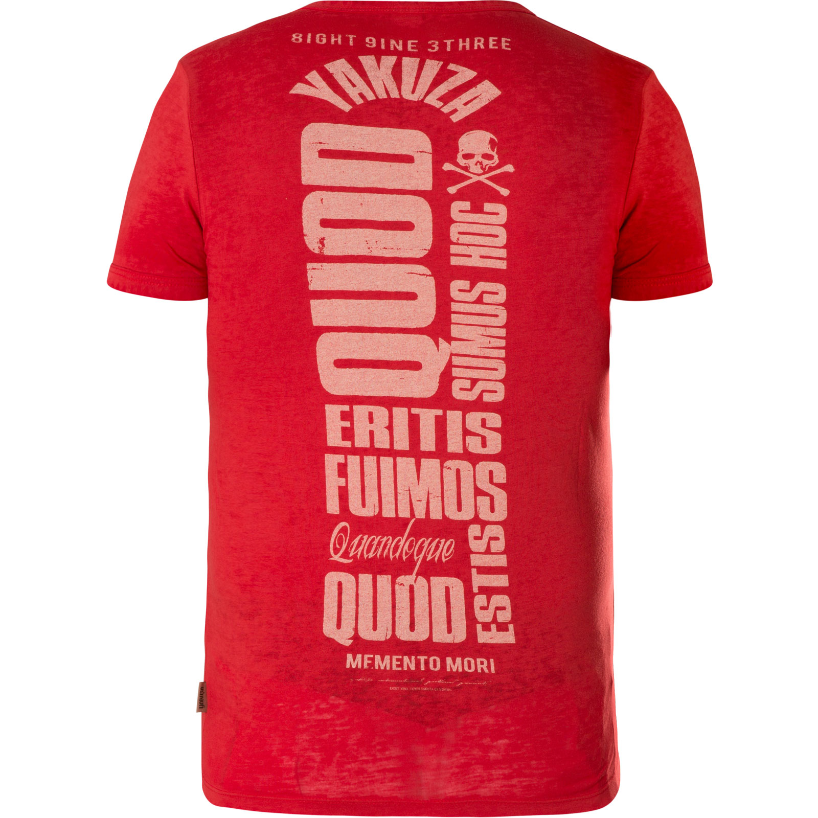 Yakuza Quod Sumus Hoc Eritis T-Shirt TSB-13049 featuring lettering and ...