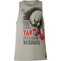 Yakuza Men Tank Top Skulls N Stripes