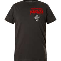 Shirt with large, highly reflective print designs    Yakuza T-Shirt Evil Only VO2 TSB-23033  in grey  Short-sleeved shirt  Large detailed print and lettering on the front and back side  Logo print along the side    100 % Cotton    Authentic...